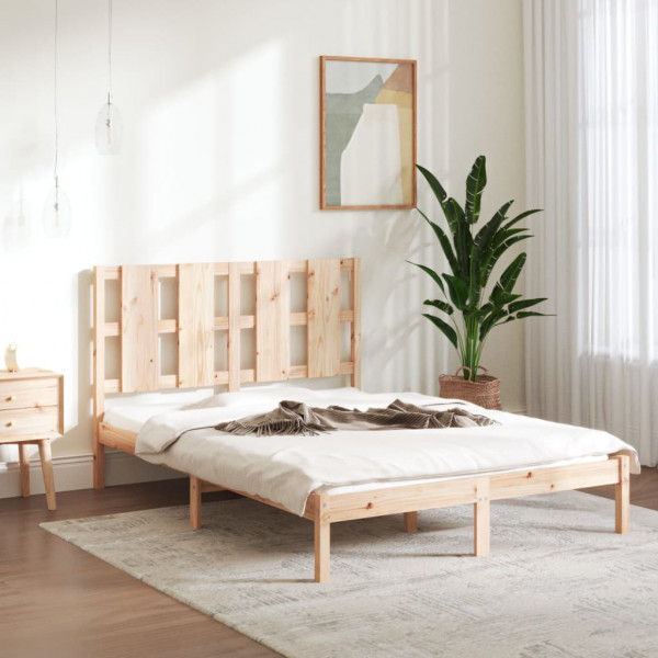 Estrutura de cama madeira maciça de pinho 120x200 cm D
