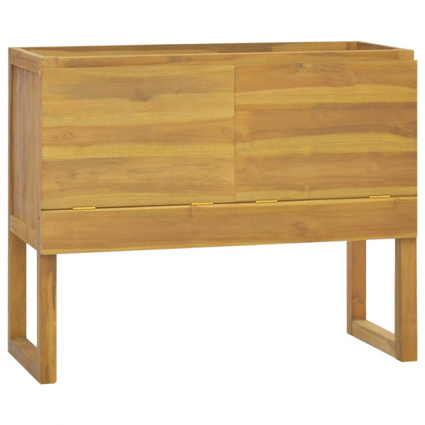 Armário de banheiro em madeira maciça de teca 90x45x75 cm D