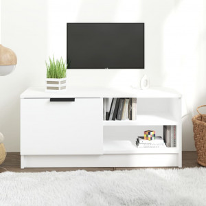 Mueble para TV madera contrachapada blanco 80x35x36.5 cm D