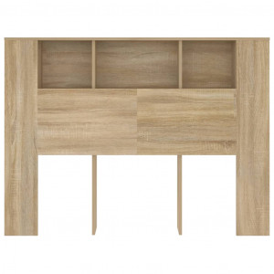 Mueble cabecero color roble Sonoma 140x18.5x104.5 cm H