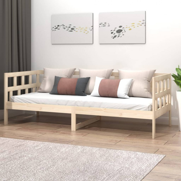 Sofá cama de madera maciza de pino 90x200 cm D