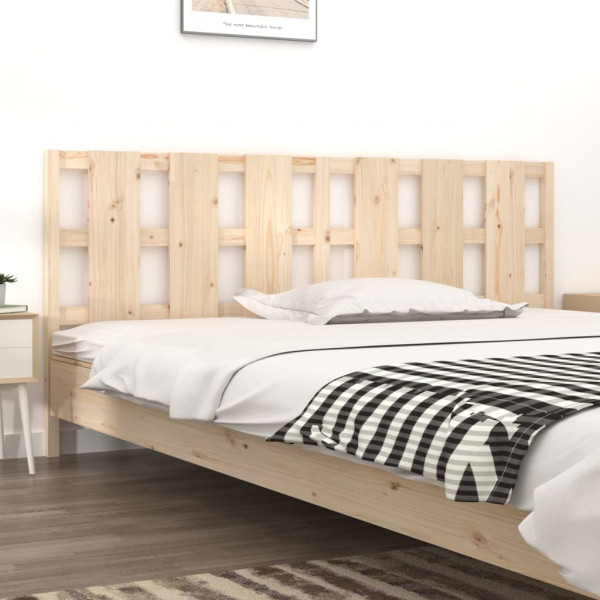 Cabeça de cama madeira maciça de pinho 205.5x4x100 cm D
