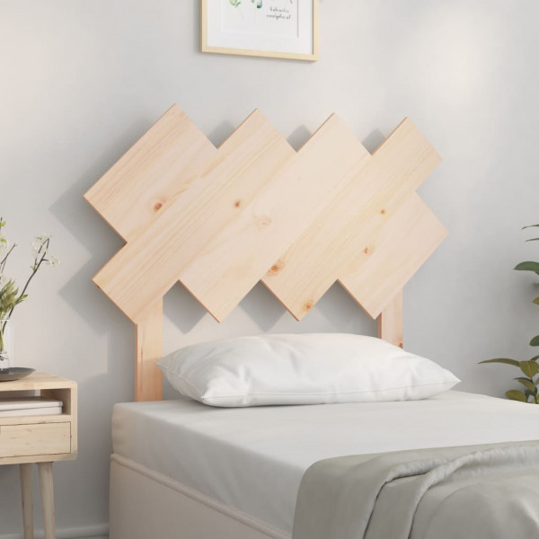 Cabeceira de cama em madeira maciça de pinho 92x3x81 cm D