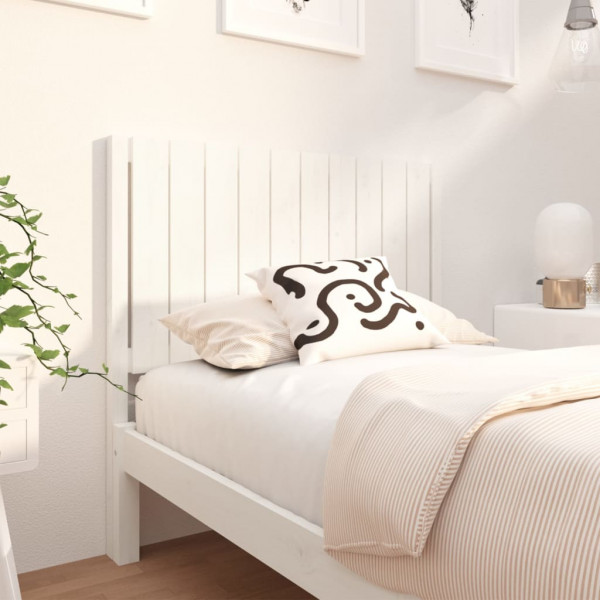 Cabeça de cama madeira maciça de pinho branco 105.5x4x100 cm D