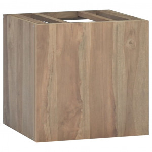 Armario de baño de pared madera maciza de teca 46x25.5x40 cm D