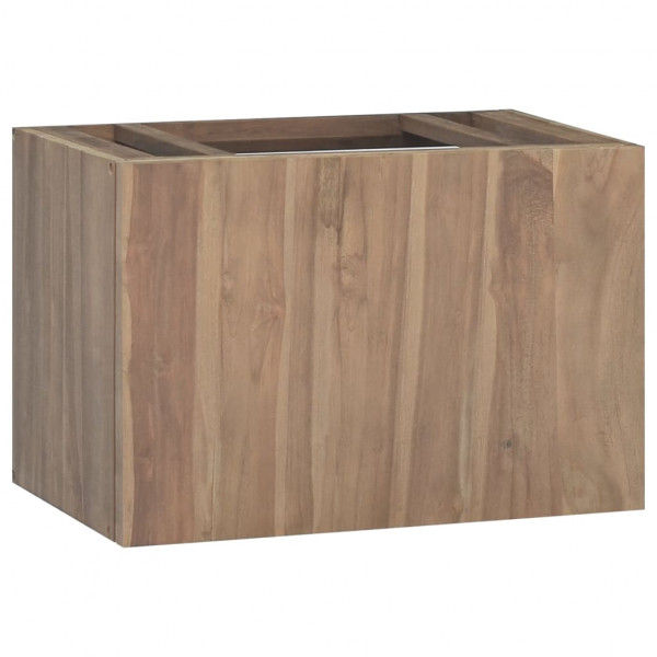Armário de banho de parede madeira maciça de teca 60x39x40 cm D