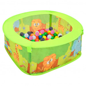 Piscina de bolinhas infantil com 300 bolas 75x75x32 cm D