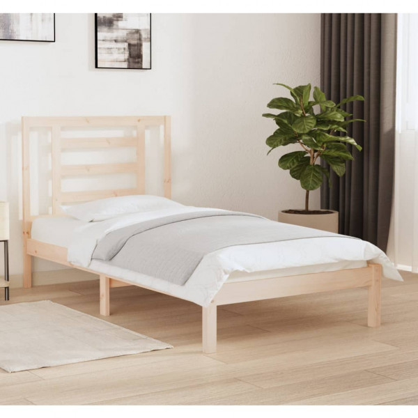 Estrutura de cama madeira maciça de pinho individual 90x190 cm D