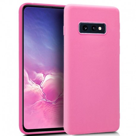 Funda de silicone Samsung G970 Galaxy S10e (Pink) D
