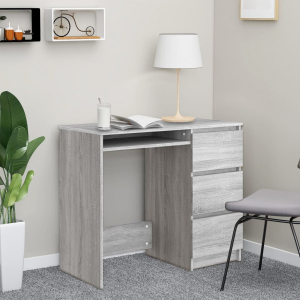 Sonoma Grey Wood Wood Desk 90x45x76 cm D