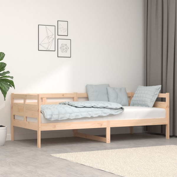 Sofá-cama em madeira maciça de pinho 90x200 cm D