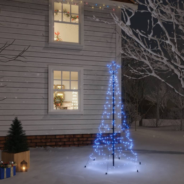 Árbol de Navidad con pincho 200 LED azul 180 cm D