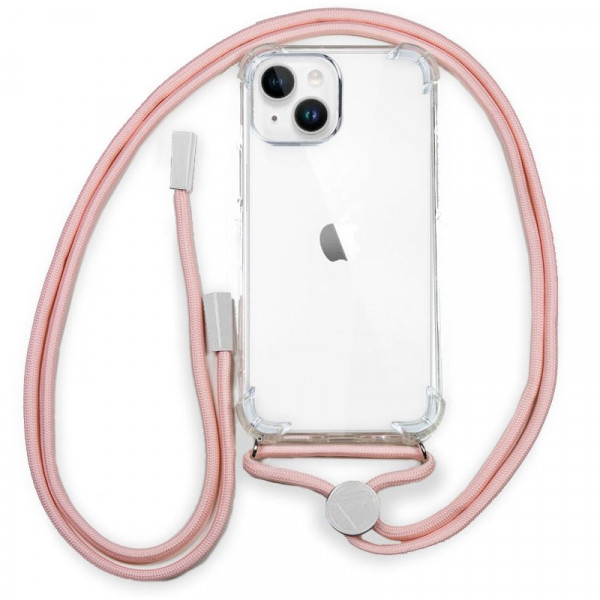 Carcasa COOL para iPhone 14 Plus Cordón Liso Rosa Carcasa COOL para iPhone 14 Plus Cordón Liso Rosa D