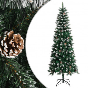 Árvore de Natal artificial com suporte PVC verde 240 cm D