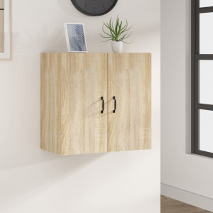 Armario de pared madera contrachapada roble Sonoma 60x31x60 cm D