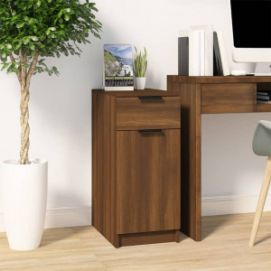 Armario de escritorio madera marrón roble 33.5x50x75 cm D