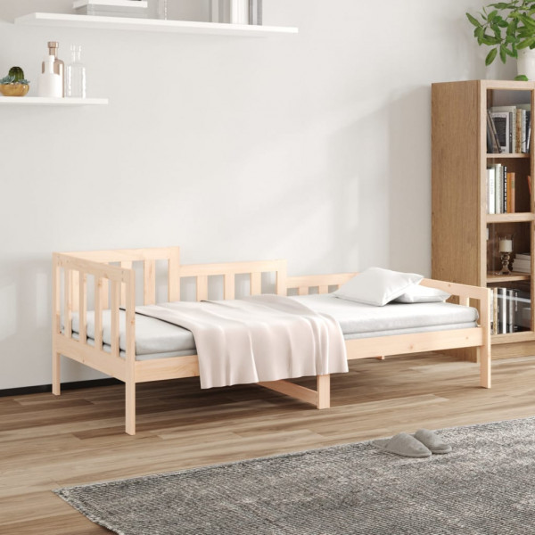 Sofá cama madera maciza de pino 90x200 cm D