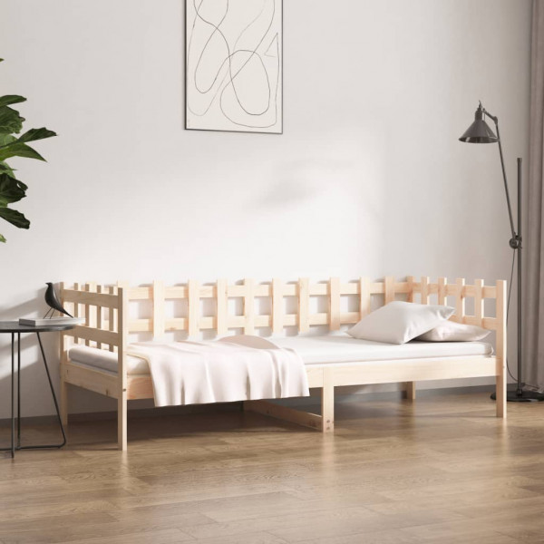 Sofá cama madera maciza de pino 80x200 cm D
