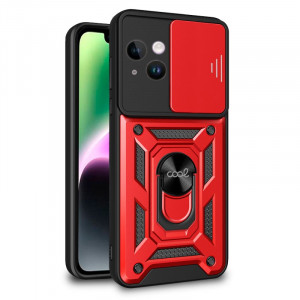 Carcaça COOL para iPhone 14 Anel duro vermelho D