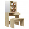 Conjunto de toucador em carvalho Sonoma 74,5x40x141 cm 2