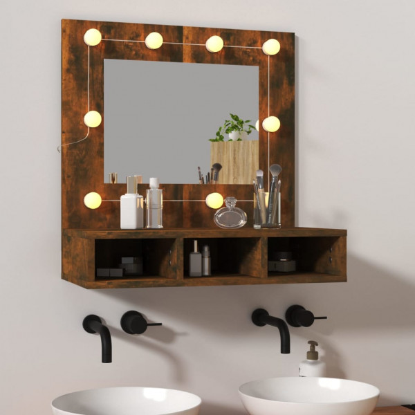 Mobiliário com espelho e LED 60x31.5x62 cm D
