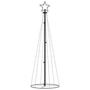 Árbol de Navidad cónico 108 LED blanco cálido 70x180 cm D