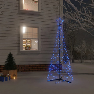 Árbol de Navidad cónico 200 LED azul 70x180 cm D