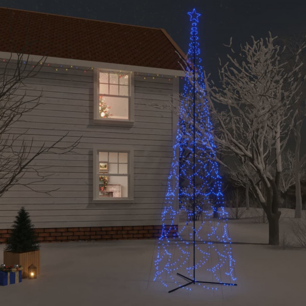 Árvore de Natal cónica 3000 LED azul 230x800 cm D