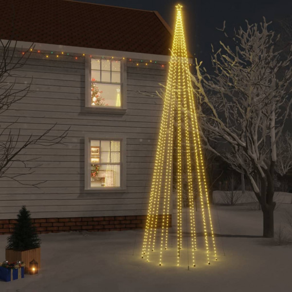 Árbol de Navidad con pincho 1134 LED blanco cálido 800 cm D