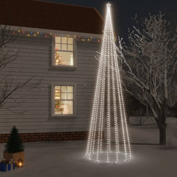 Árvore de Natal com pinço 1134 LED branco frio 800 cm D