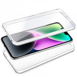 Cool Funda Silicona 3D Transparente Frontal + Trasera para iPhone 13 Mini