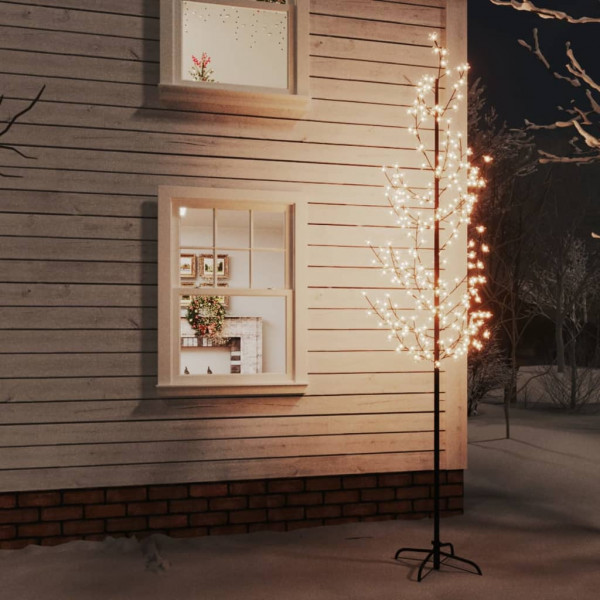 Árbol LED con flor de cerezo 368 LED blanco cálido 300 cm D