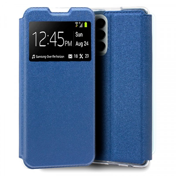 Funda COOL Flip Cover para Samsung M135 Galaxy M13 / A23 5G Liso Azul D