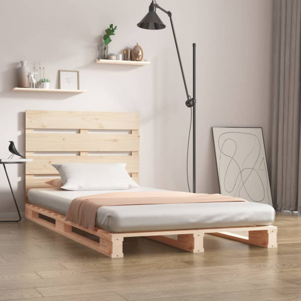 Estrutura de cama madeira maciça pinheiro 75x190 cm D