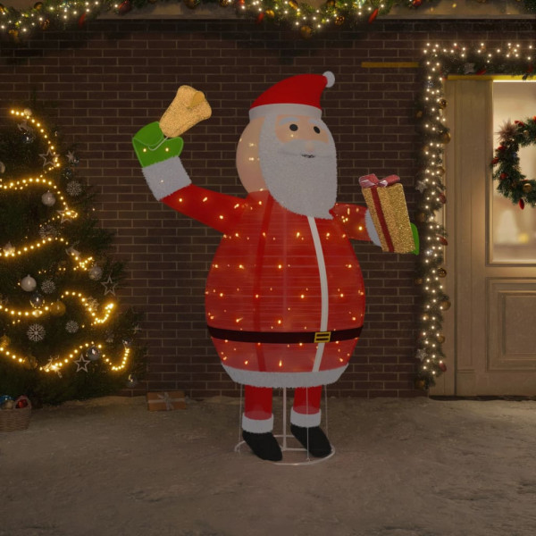 Papai Noel de Natal decorativo com LEDs tela luxuosa 180 cm D