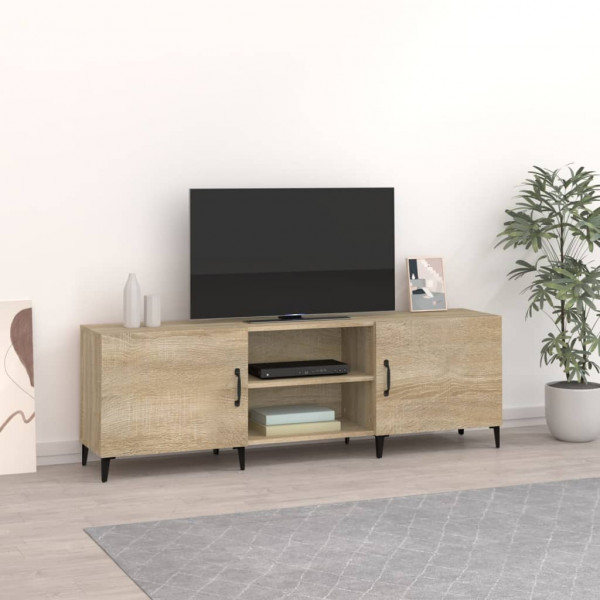 Mueble para TV madera de ingeniería roble Sonoma 150x30x50 cm D