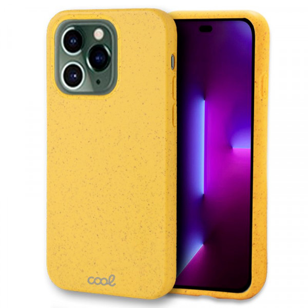 Carcaça COOL para iPhone 14 Pro Eco Biodegradável Amarelo D