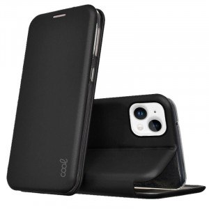 Fundação COOL Flip Cover para iPhone 14 Mais Elegância Preto D