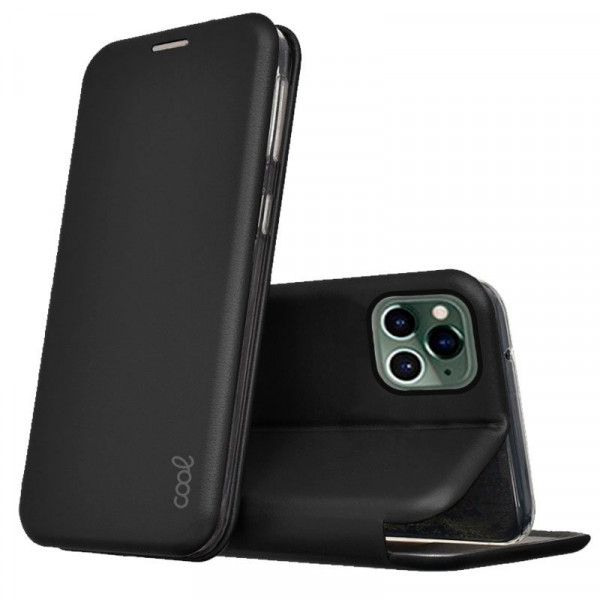 Fundação COOL Flip Cover para iPhone 14 Pro Elegância Preto D