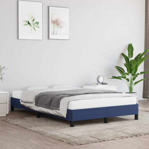Estrutura de cama em tecido azul 120x200 cm D