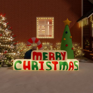 Decoração inflável Merry Christmas com LED 197 cm D