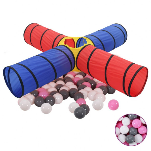 Túnel de juegos para niños con 250 bolas multicolor D