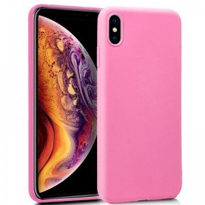 Fundação COOL Silicone para iPhone XS Max (Rosa) D