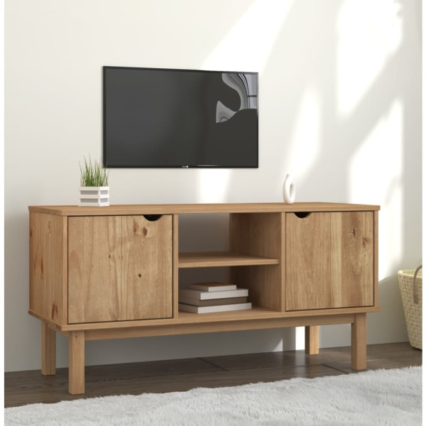 Mueble de TV OTTA madera maciza de pino 113.5x43x57 cm D