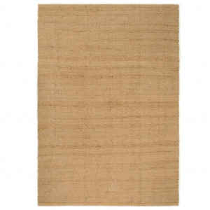 Tapete retangular de juta natural 160x230 cm D