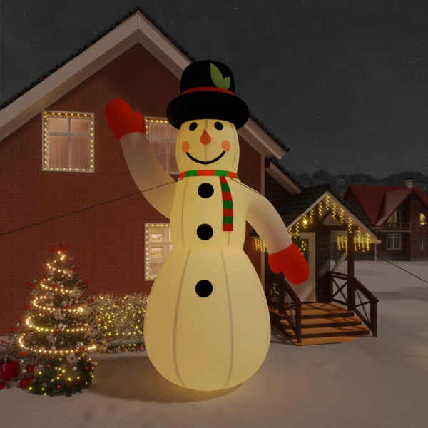 Boneco de neve inflável com LED 620 cm D