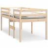 Cama alta madera maciza pino 80x200 cm 2