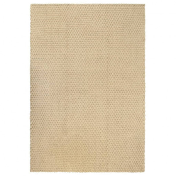 Alfombra rectangular algodón natural 80x160 cm D