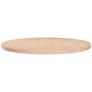 Superficie de mesa redonda madera de roble sin tratar Ø70x2.5cm D