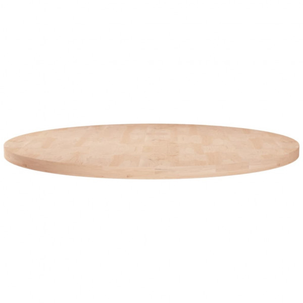 Superfície de mesa redonda madeira de carvalho não tratada Ø70x2.5cm D